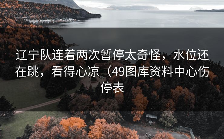 辽宁队连着两次暂停太奇怪，水位还在跳，看得心凉（49图库资料中心伤停表
